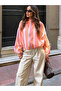 Women's Viscose Striped Multi-Colored Zippered Bomber Jacket
