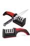 4-Stage Knife Sharpener with Sharpening Rod – Manual Kitchen Knife Sharpening Tool - 2
