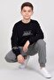 Boys' Letter Printed Sweatshirt and Jogger Pants Set - 2