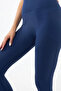 Navy Blue High Waist Recovery Seamless Women's Sports Leggings - 2