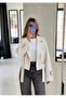 Double-Breasted Belted Crop Trench Jacket - 3