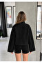 Floral Embroidered Snap Button Bomber Jacket - 3