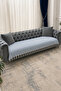 Brk |   Cotton Hand-Tied Non-Slip Bohemian Seating Area Covering Washable Sofa Cover Single&Double&Triple 115X210 Modern Sofa Cover,Berjer Cover,Sofa Shawl Blue - 2