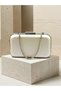 Bridal Bag Ecru Matte Leather Metal Detailed Chain Strap Women's Evening Dress Bag Wedding Engagement Graduation - 6