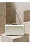 Bridal Bag Ecru Matte Leather Metal Detailed Chain Strap Women's Evening Dress Bag Wedding Engagement Graduation - 3