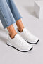 Women's White Sneaker Casual Sports Shoes Comfortable Lightweight Lace-Up Stylish Casual Daily Walking Model - 2