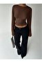 Crew Neck Long Sleeve Viscose Fabric Usa Trends Blouse -Do987676 - 8
