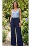 Women's Lace-Up Elastic Waist Wide Leg Pants