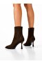 Short Pointed Heel Boots - 3