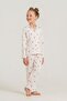 Mother&Daughter Long Sleeve, Cotton, Pink Shirt Pajama Set (Mother and Child Sold Separately)(Socks as a Gift) - 6