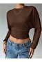 Crew Neck Long Sleeve Viscose Fabric Usa Trends Blouse -Do987676 - 2