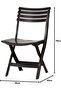 Modern Cosmoblast Chair Indoor Outdoor Home Use Foldable Plastic Chair Space Saving Furniture - 2