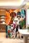 Dogs with Glasses Patterned Shower Curtain, Bathtub Curtain 175X200Cm - 3