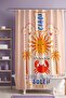 Ciao Sun and Crab Patterned Shower Curtain, Bathtub Curtain 175X200Cm - 2