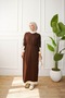 Angora Detailed Knitwear Dress with Buttoned Sleeves Anka261047 - 2