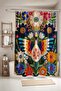 Embroidered Flowers Patterned Shower Curtain, Bathtub Curtain 175X200Cm - 2