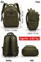 Khaki Green Vintage Backpack, Large Capacity with 15.6 Inch Computer Compartment, Genuine Leather Detailed Cotton School and Travel Bag - 2