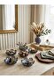 Wosso Model 6-Piece Daisy Model Snack and Breakfast Set 9X5Cm - 2