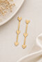 Heart Dangle Steel Earrings