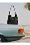 Leather look women's shoulder bag - 3