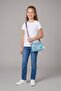 Children's Bag, Two-Compartment Star Patterned White Hand and Shoulder Bag - 8