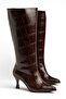 Salerno Brown Pointed Toe Women's Heeled Boots - 5