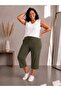 Plus Size Shorts & Bermuda - Khaki - Elastic - 2
