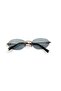 Marlove Blue Colored Oval Women's Sunglasses |   54 Ekartman Uv400 Protected - 3
