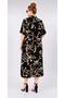 Women's Plus Size Cotton Viscose Midi Oversize Loose Cut Shirt Dress - 4