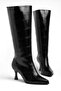 Salerno Black Pointed Toe Women's Heeled Boots - 5