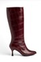 Salerno Burgundy Pointed Toe Women's Heeled Boots