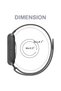 ZOOMEE Metal Bands Compatible with Samsung Galaxy Watch 8 40mm/44mm/Classic 46mm 2025, Stainless Steel Metal Mesh Loop Adjustable Magnetic Wristband Replacement Straps for Women Men black - 3