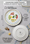 Set of 2 Porcelain Vegetable Patterned Breakfast Serving Plates 26 cm Olive Tomato Cucumber Pepper Motif Serving Plate - 6