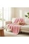 Mizcla Green Wool Blanket Queen Size for Bed, Comfortable and Super Soft with a Velvet Light Embossed Wavy Texture - 4