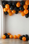 Set of 20 Orange and Black Balloons Birthday Party Decoration Baby Shower Stylish Organization Decoration Balloon - 3