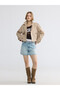 Vizyon New Season Beige Double-Breasted Collar Women's Trench Coat - 2