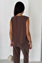 Women's Sleeveless Blouse with Elastic Waist and Comfortable Cut Pants Two-Piece Set - 8