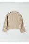 Vizyon New Season Beige Double-Breasted Collar Women's Trench Coat - 8