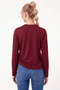 Women's Crew Neck Long Sleeve Basic Blouse Relaxed Fit Casual Top - 7