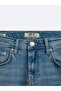 Sawyer P Slim Fit Mid Waist Light Indigo Jean Pants - 3