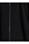 Black Basic Long Sleeve Boys' Cardigan - 4