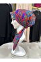 Scarf Bonnet Cotton Fabric Does Not Slip, Ready to Wear, Has a Tie at the Back - 2