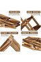 Skiddo Solid Wood Wine Rack for Home Creative Folding Simple and Durable 10-Bottle Wine Holder Accessories - 5