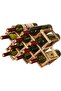 Skiddo Solid Wood Wine Rack for Home Creative Folding Simple and Durable 10-Bottle Wine Holder Accessories