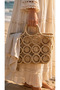 Handmade Natural Raffia Hand-Knitted Straw Bag 38X28X22Cm) Large Size - 3
