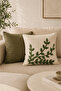 Punch Embroidered 2-Piece Throw Pillow Cover Set |   Zippered 42X42 cm |   Modern Sofa Cushion |   Patterned, Decorative - 2
