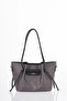 Drawstring Detailed Shoulder Bag Black