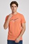 Men Sportswear Fit Short Sleeve Training T-Shirt, Orange