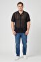 Men Regular Fit Textured Short Sleeve Casual Shirt, Midnight Navy - 2