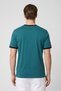 Men Sportswear Fit Short Sleeve Outdoor T-Shirt, Teal Green - 4